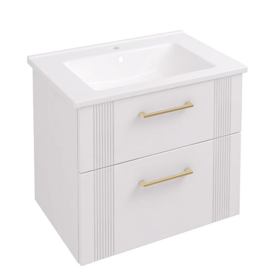 Eastbrook Cranham 600mm Wall Hung Vanity Unit Matt White | 77.0001