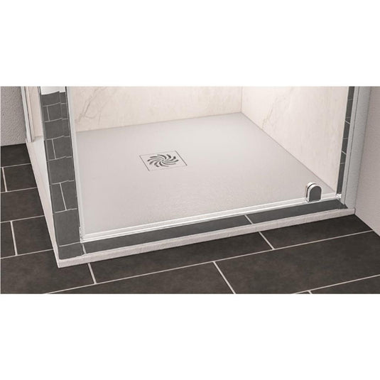 Eastbrook Crossland 900 x 900mm Square Slate Shower tray - Light Grey - 159.3202 - Envy Bathrooms Ltd