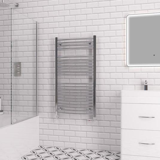 Eastbrook Curved Biava 1118 x 600mm Towel Multirail Chrome | 41.0293