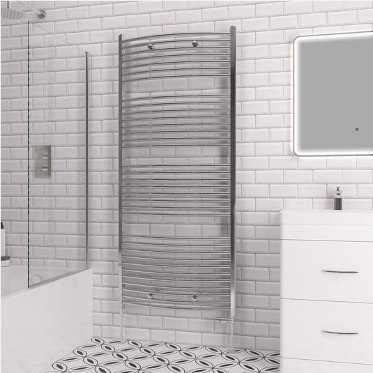 Eastbrook Curved Biava 1720 x 750mm Towel Multirail Chrome | 41.0297