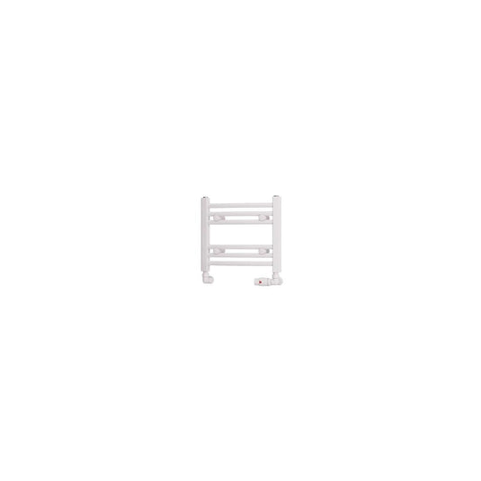 Eastbrook Curved Biava 360 x 400mm Towel Multirail Gloss White | 41.0298