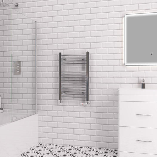 Eastbrook Curved Biava 688 x 450mm Towel Multirail Chrome | 41.0289