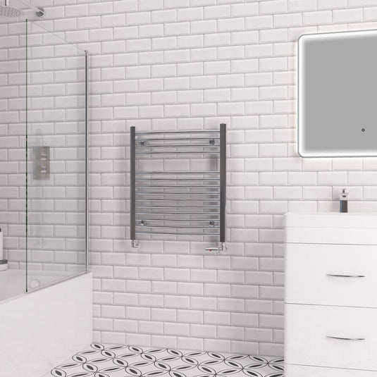 Eastbrook Curved Biava 688 x 600mm Towel Multirail Chrome | 41.0290
