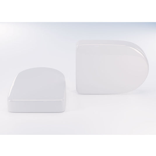 Eastbrook D Shape Vent Cap Pair White | 101.0007