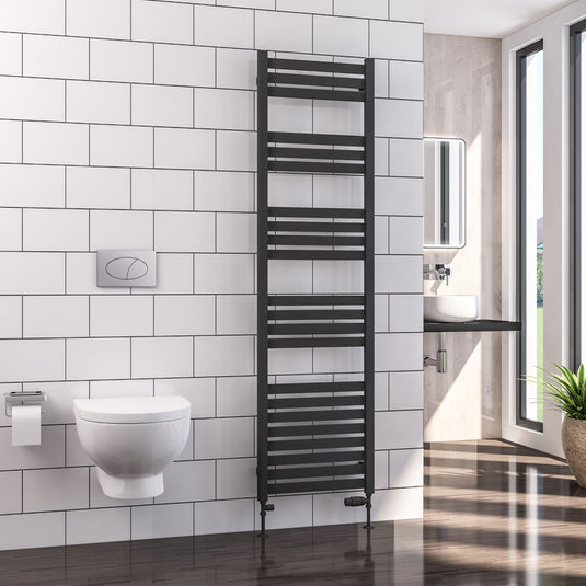 Eastbrook Defford 1800 x 500mm Towel Rail Matt Anthracite | 89.1290