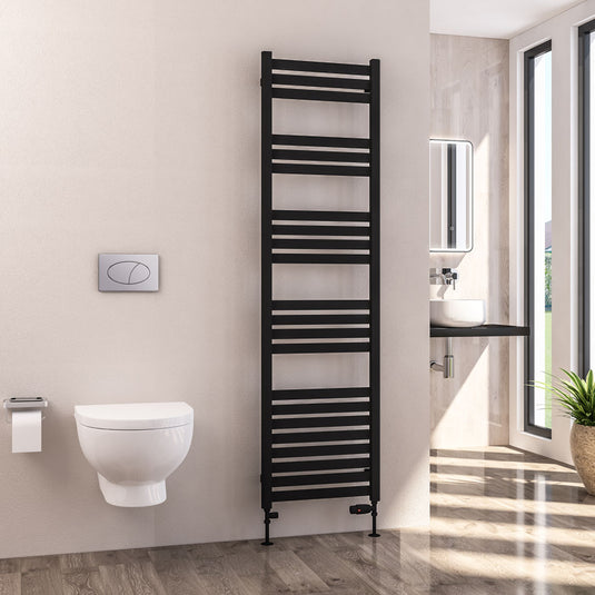 Eastbrook Defford 1800 x 500mm Towel Rail Matt Black | 89.1296