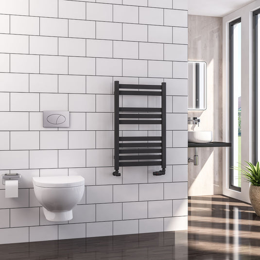 Eastbrook Defford 800 x 500mm Towel Rail Matt Anthracite | 89.1286