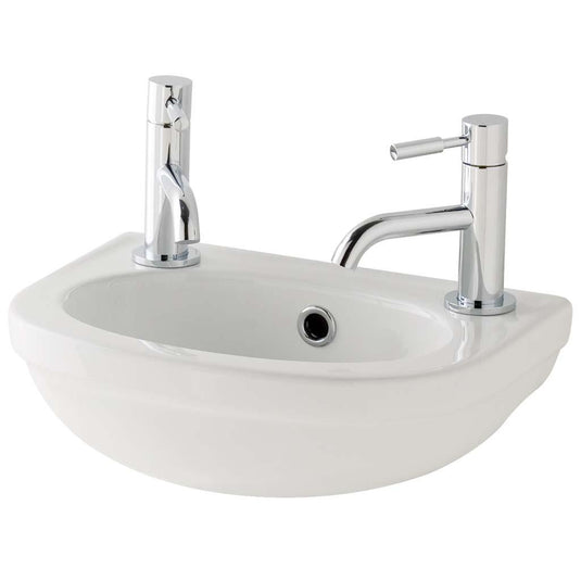 Eastbrook Dura 360mm Cloakroom Basin 2TH White | 26.0011