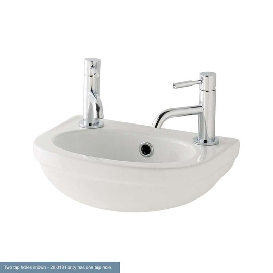 Eastbrook Dura 450mm Cloakroom Basin 1TH White | 26.0181