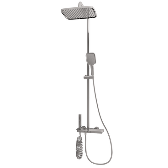 Eastbrook Exposed Thermostatic Shelf Shower Set Chrome | 71.0001