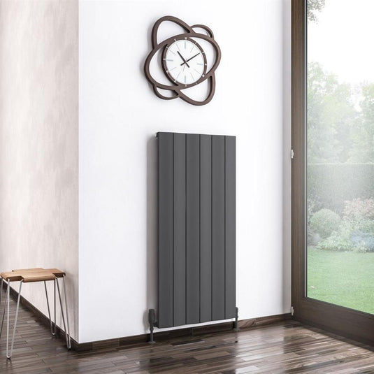 Eastbrook Fairford 1200 x 565mm Aluminium Radiator Matt Anthracite | 89.0738