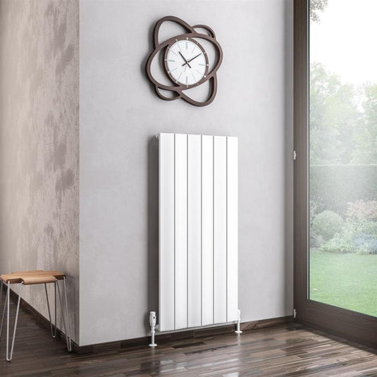 Eastbrook Fairford 1200 x 565mm Aluminium Radiator Matt White | 89.0737
