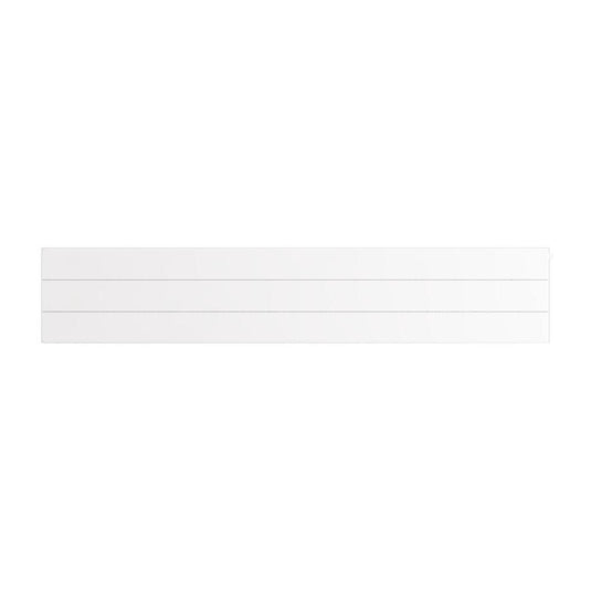 Eastbrook Flat Cover Plate with Lines 300 x 1600mm Gloss White | 25.5075