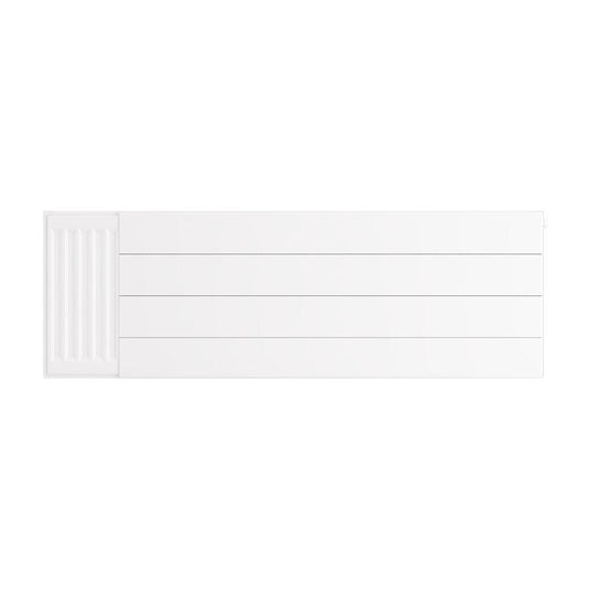 Eastbrook Flat Cover Plate with Lines 400 x 1200mm Gloss White | 25.5085