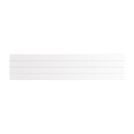 Eastbrook Flat Cover Plate with Lines 400 x 1800mm Gloss White | 25.5088