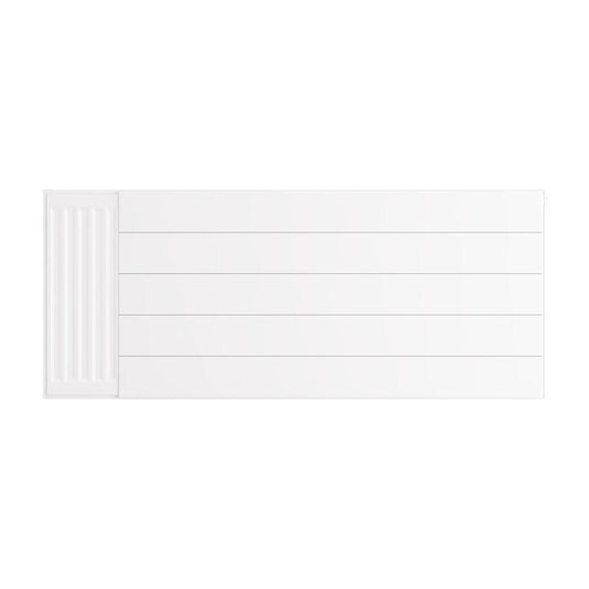 Eastbrook Flat Cover Plate with Lines 500 x 1200mm Gloss White | 25.5098