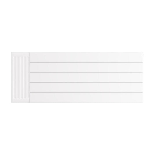 Eastbrook Flat Cover Plate with Lines 500 x 1300mm Gloss White | 25.5099