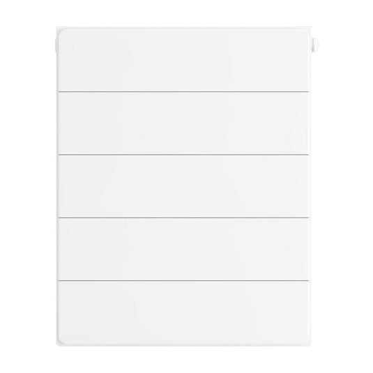 Eastbrook Flat Cover Plate with Lines 500 x 400mm Gloss White | 25.5090