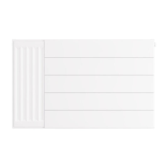 Eastbrook Flat Cover Plate with Lines 500 x 800mm Gloss White | 25.5094