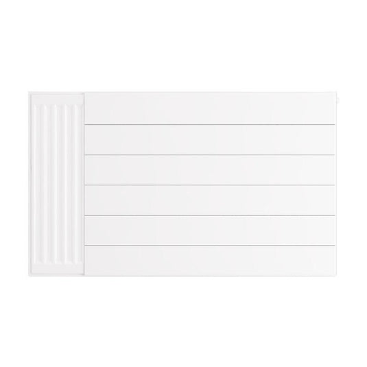 Eastbrook Flat Cover Plate with Lines 600 x 1000mm Gloss White | 25.5111