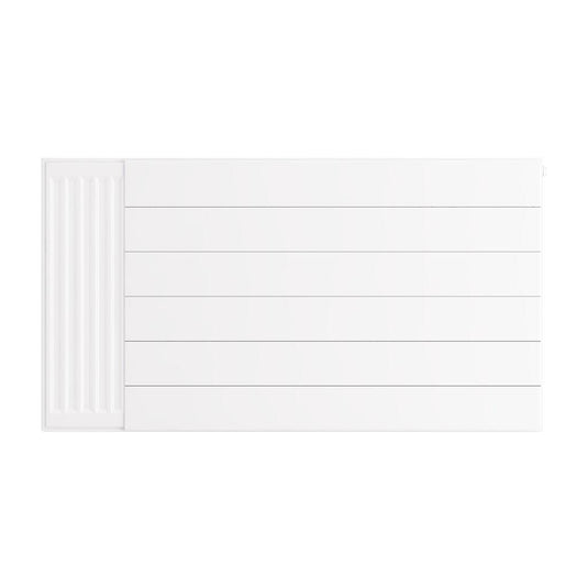Eastbrook Flat Cover Plate with Lines 600 x 1100mm Gloss White | 25.5112