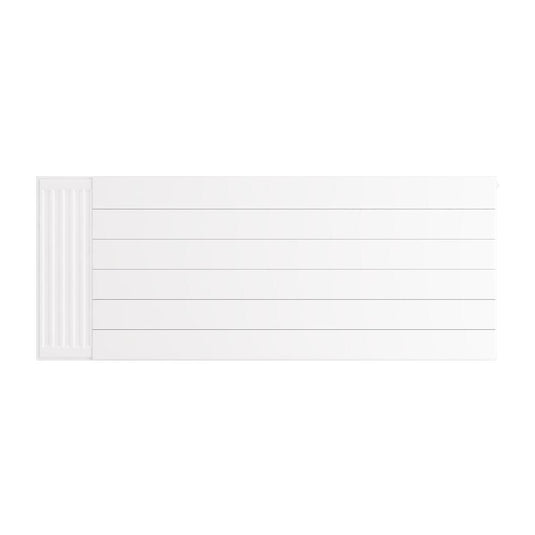 Eastbrook Flat Cover Plate with Lines 600 x 1500mm Gloss White | 25.5116
