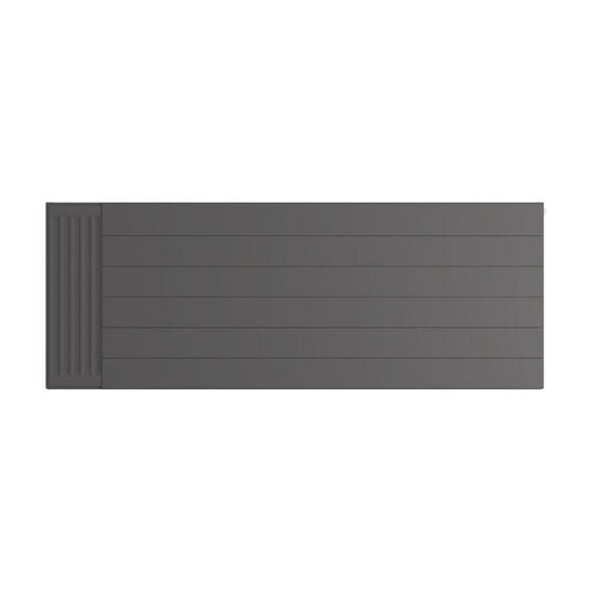 Eastbrook Flat Cover Plate with Lines 600 x 1600mm Matt Anthracite | 25.5126