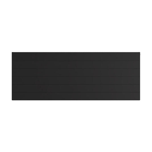 Eastbrook Flat Cover Plate with Lines 600 x 1600mm Matt Black | 25.5134