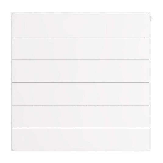 Eastbrook Flat Cover Plate with Lines 600 x 600mm Gloss White | 25.5107