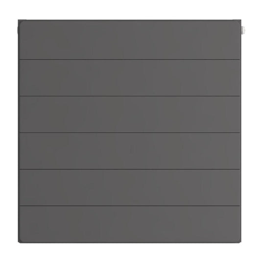 Eastbrook Flat Cover Plate with Lines 600 x 600mm Matt Anthracite | 25.5121