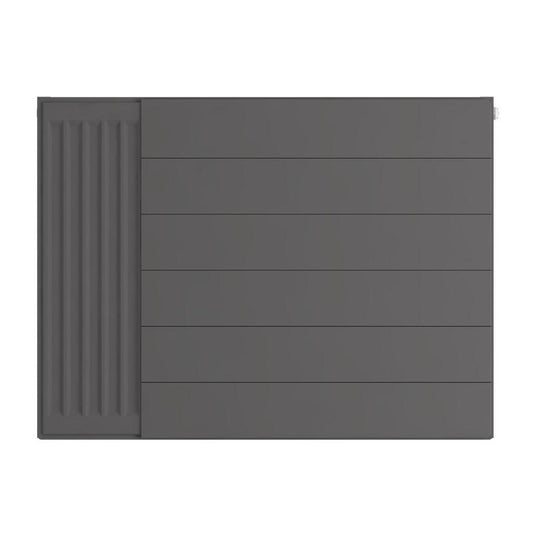 Eastbrook Flat Cover Plate with Lines 600 x 800mm Matt Anthracite | 25.5122