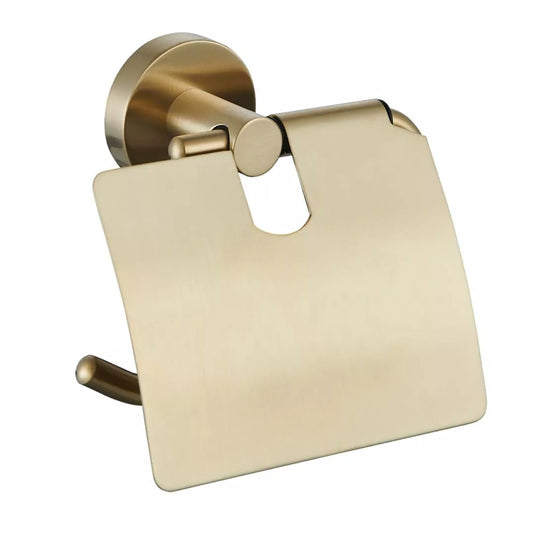 Eastbrook Genoa Covered Toilet Roll Holder Brushed Brass | 52.093 - Envy Bathrooms Ltd