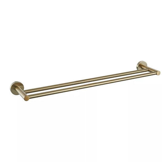 Eastbrook Genoa Double Towel Rail Brushed Brass | 52.088 - Envy Bathrooms Ltd