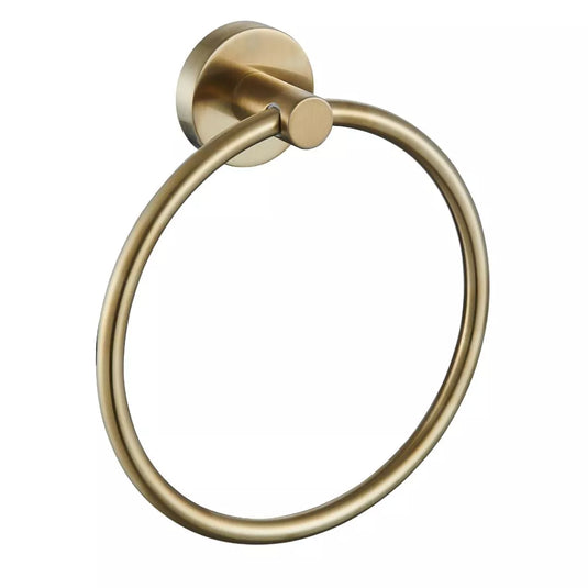 Eastbrook Genoa Metal Towel Ring Brushed Brass | 52.091 - Envy Bathrooms Ltd