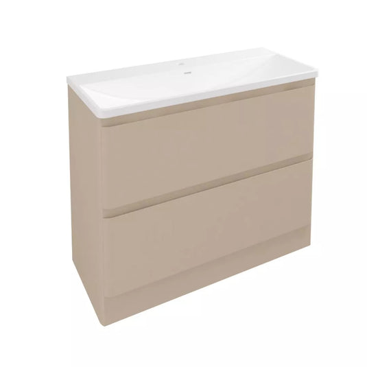 Eastbrook Grovely 100cm Floorstanding Drawer Vanity Unit Cashmere Gloss | 37.2117 - Envy Bathrooms Ltd