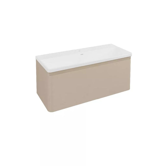 Eastbrook Grovely 100cm Wall Hung Vanity Unit Cashmere Gloss | 37.2111 - Envy Bathrooms Ltd