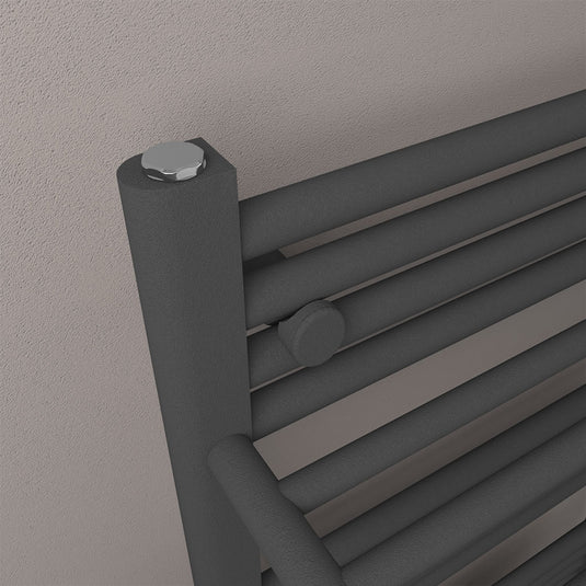 Eastbrook Haddenham Designer Towel Rail 1200mm x 500mm Matt Anthracite | 61.0070