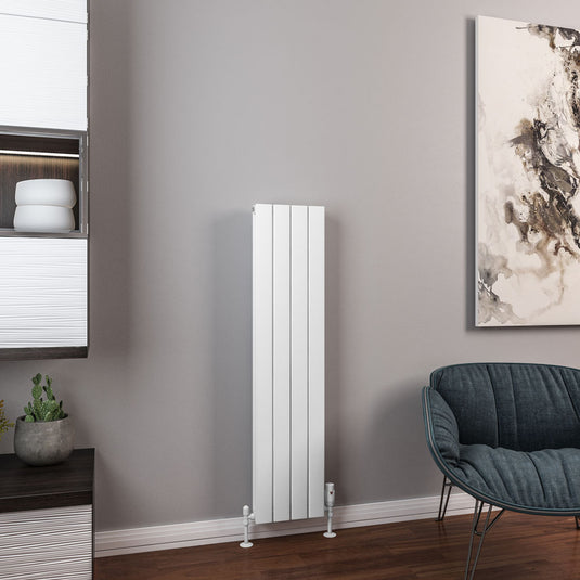 Eastbrook Hadleigh 1200 x 275mm Aluminium Radiator Matt White | 86.0461