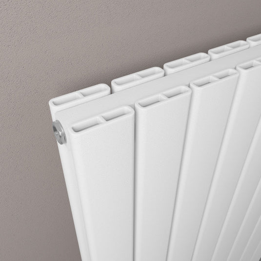 Eastbrook Hadleigh 1200 x 555mm Aluminium Radiator Matt White | 86.0470