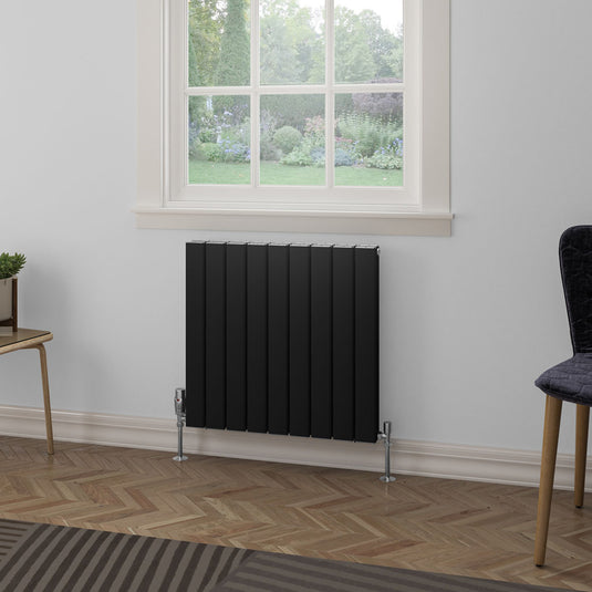 Eastbrook Hadleigh 600 x 625mm Aluminium Radiator Matt Black | 86.0258