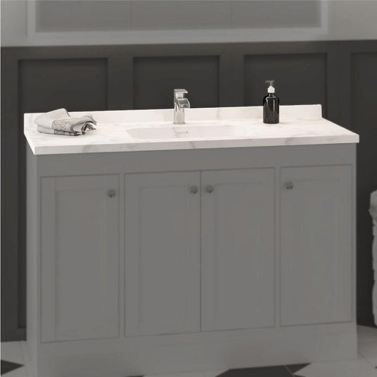 Eastbrook Hardwick 1200mm Quartz Square Single Bowl Basin White | 36.2048