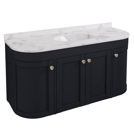 Eastbrook Hardwick 1200mm Single Bowl Wall Hung Vanity Unit Anthracite | 36.2021