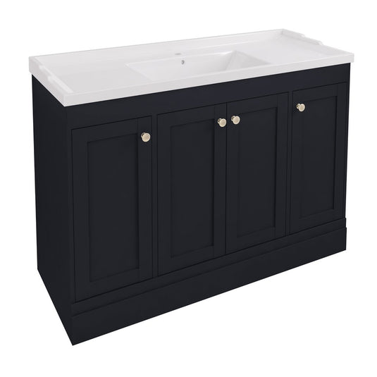 Eastbrook Hardwick 1200mm Straight Single Bowl Floorstanding Vanity Unit Anthracite | 36.2046