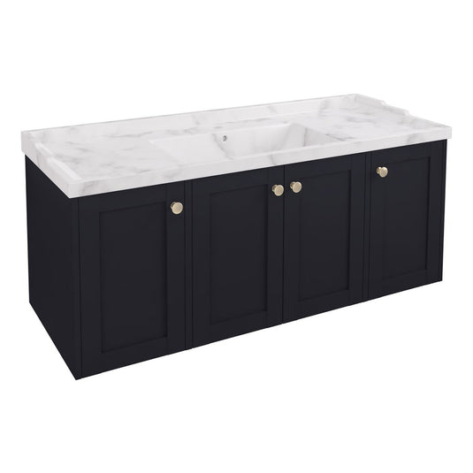 Eastbrook Hardwick 1200mm Straight Single Bowl Wall Hung Vanity Unit Anthracite | 36.2063