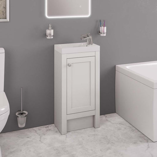Eastbrook Hardwick 390mm Traditional Vanity Unit Matt White | 36.0024