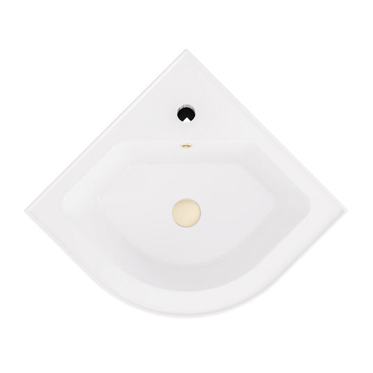 Eastbrook Hardwick 430mm Corner Basin with Overflow (1TH) White | 36.2028
