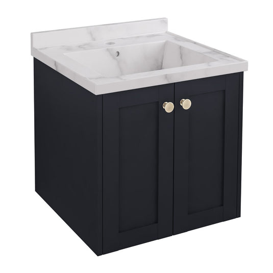 Eastbrook Hardwick 500mm Straight Wall Hung Vanity Unit Anthracite | 36.2056