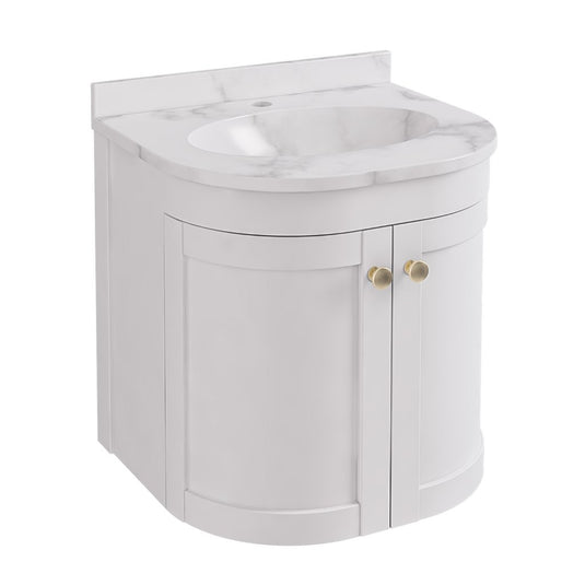 Eastbrook Hardwick 500mm Wall Hung Vanity Unit Matt White | 36.2011