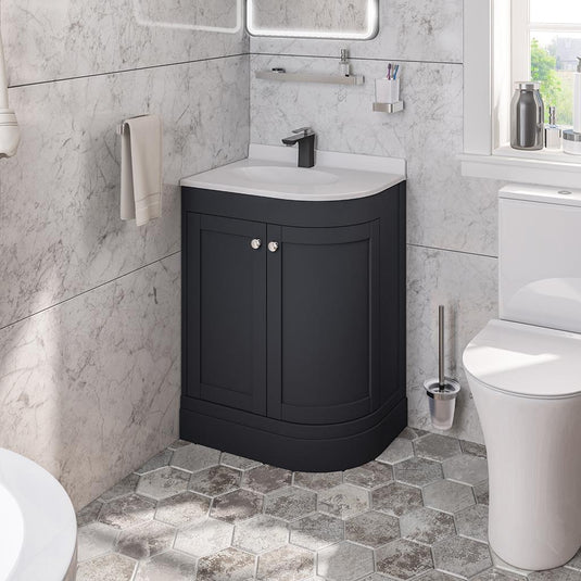 Eastbrook Hardwick 600mm Corner Cabinet (LH) Matt Anthracite | 36.0010