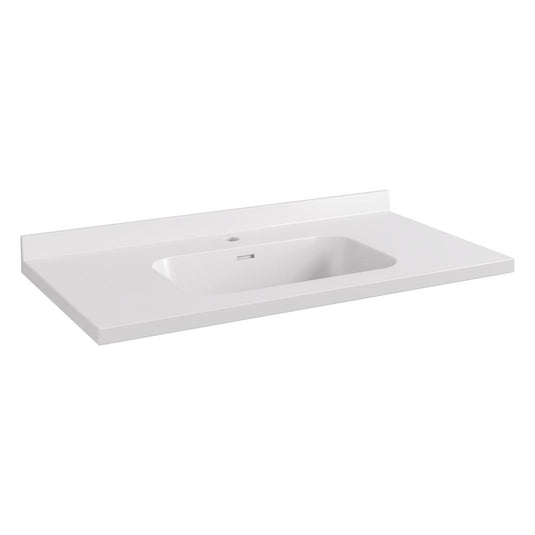 Eastbrook Hardwick 900mm Polymarble Square Basin White | 36.2042